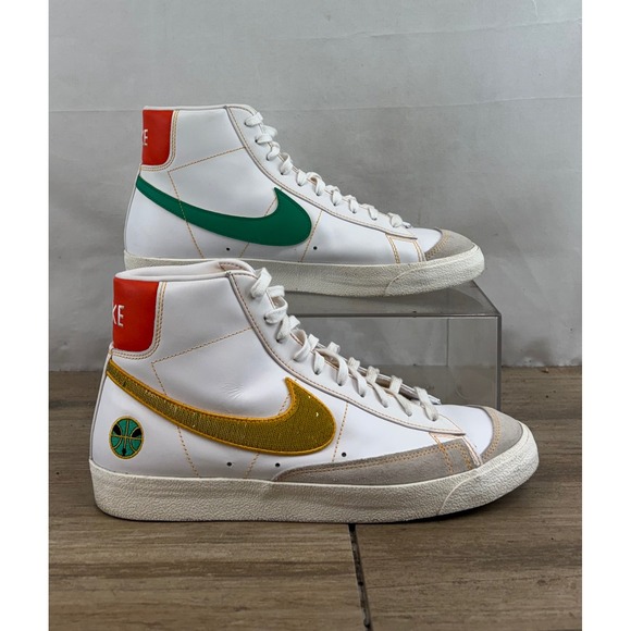 Nike Other - Nike Blazer Mid 77 Vintage White Green Gold Basketball DD9239 100 Men 12